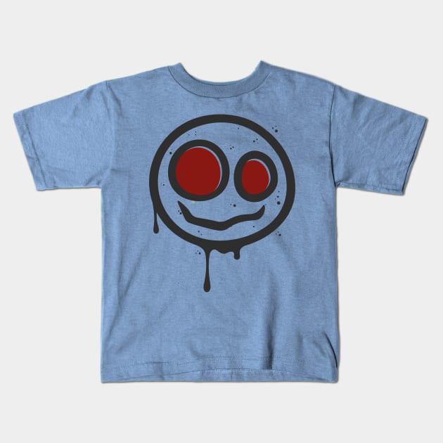 scary illustrations face Kids T-Shirt by mutarek